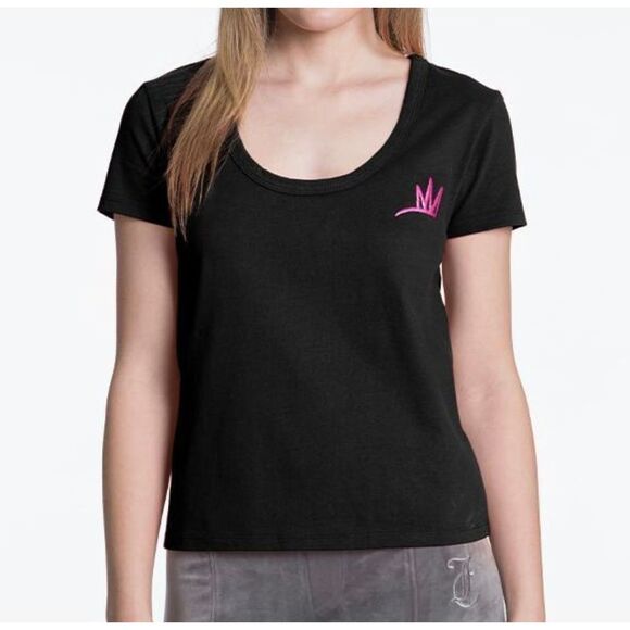 Juicy Couture Crown Tee in Licorice (M) - Picture 1 of 10